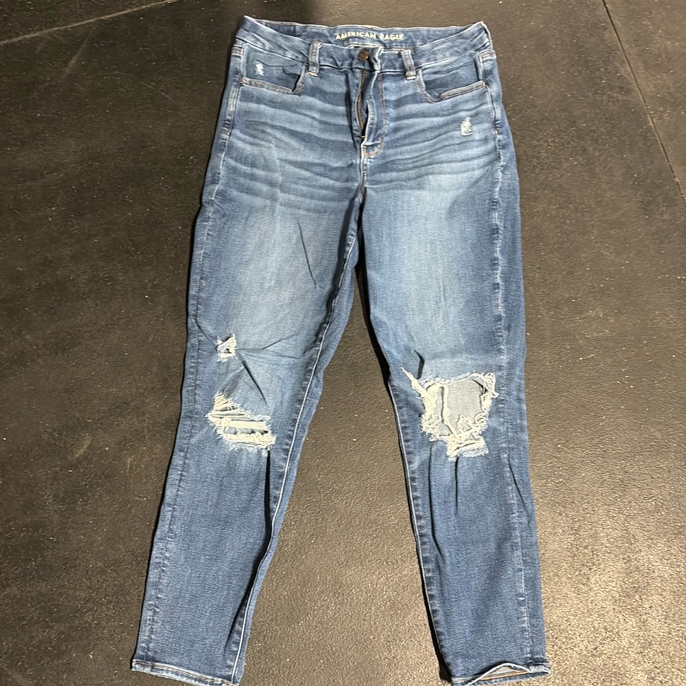 American Eagle next level stretch, curvy high-rise jegging  crop